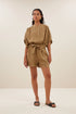 By-Bar axel linen blouse khaki